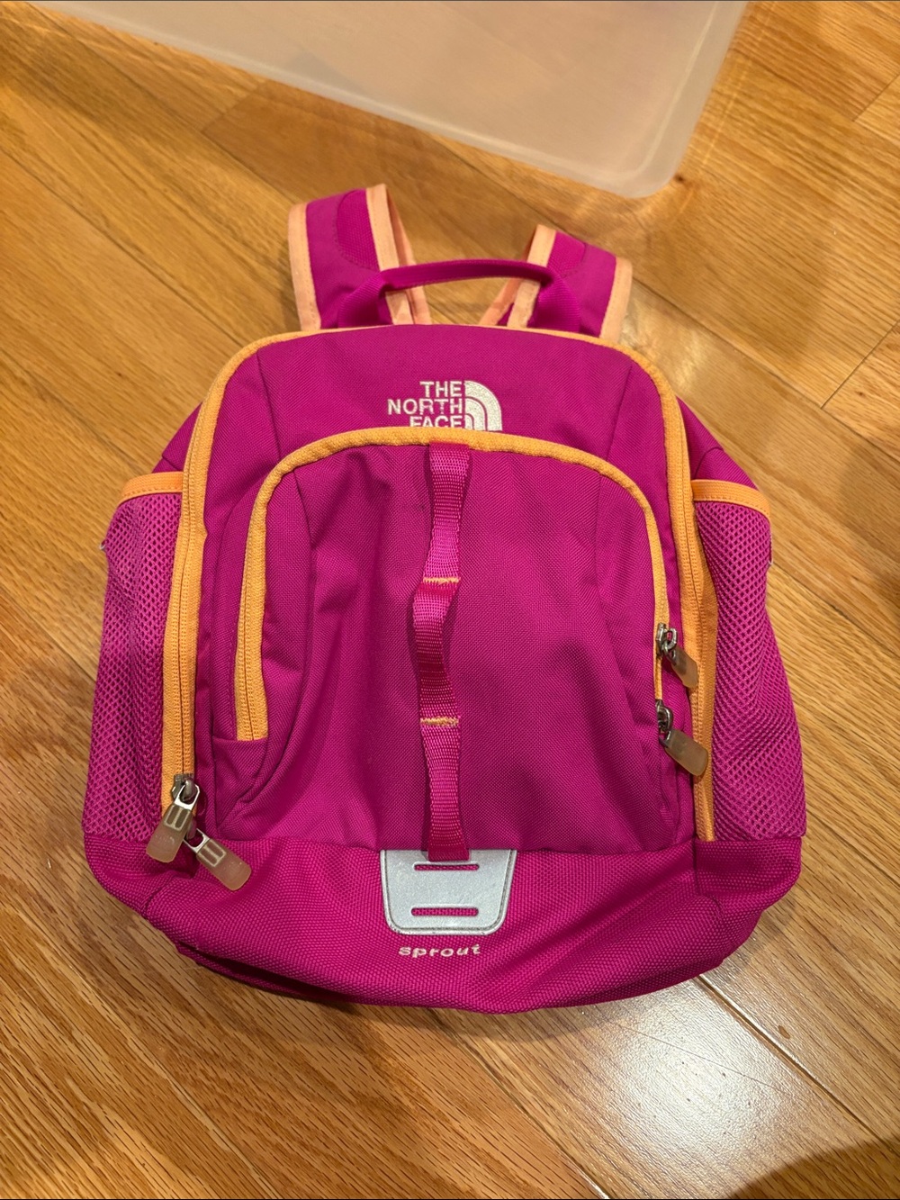 The North Face Kids Pink and Yellow Sprout Backpack